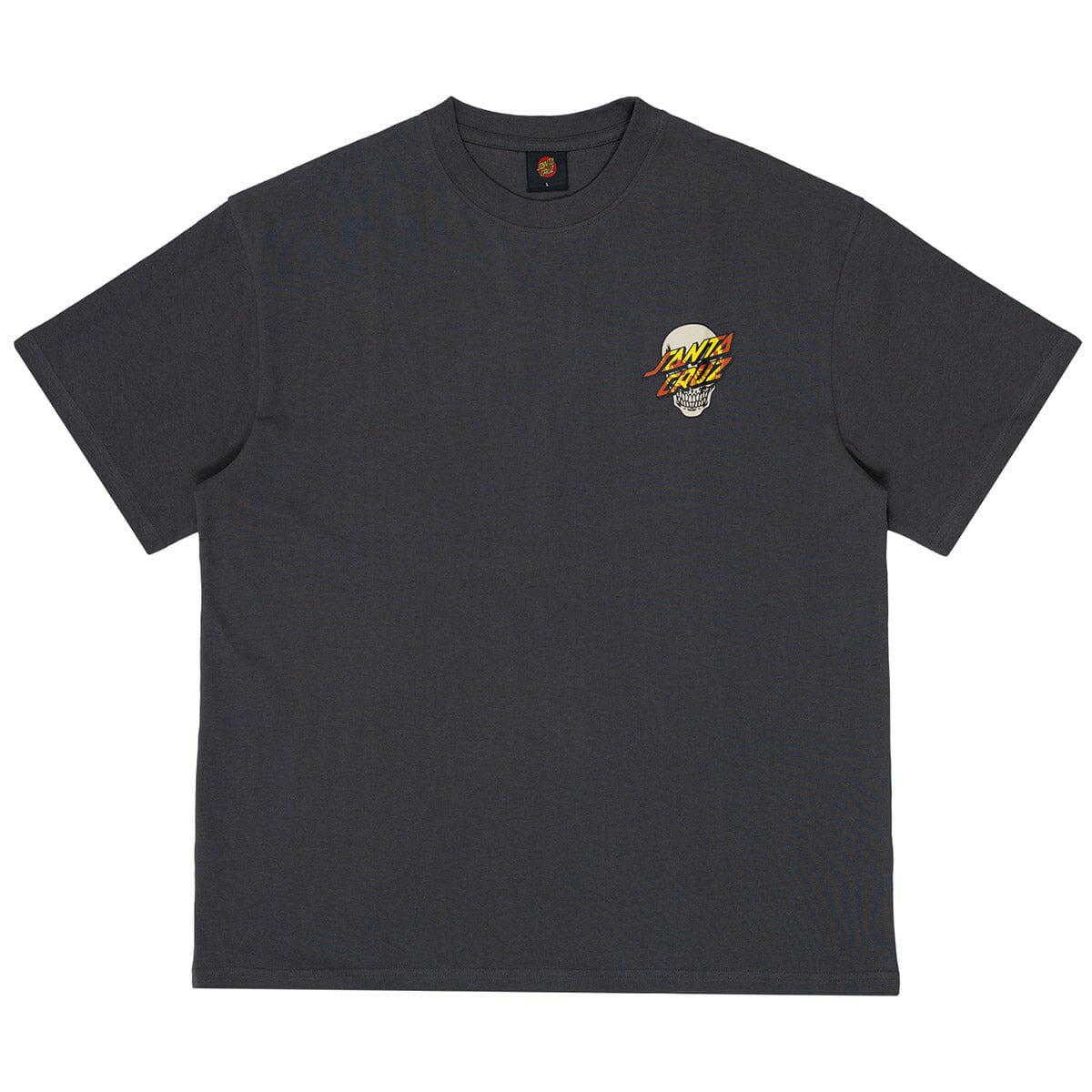 Santa Cruz - Dressen Rose Crew Three Tee Washed Black.