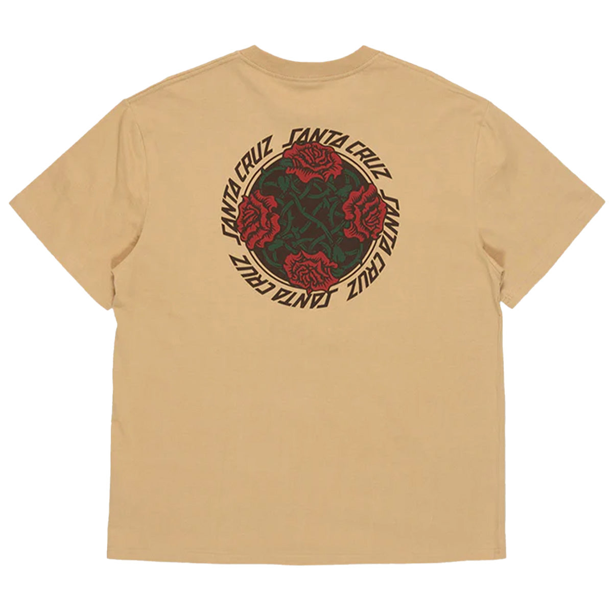 Santa Cruz - Dressen Roses Solo Tee Tan.