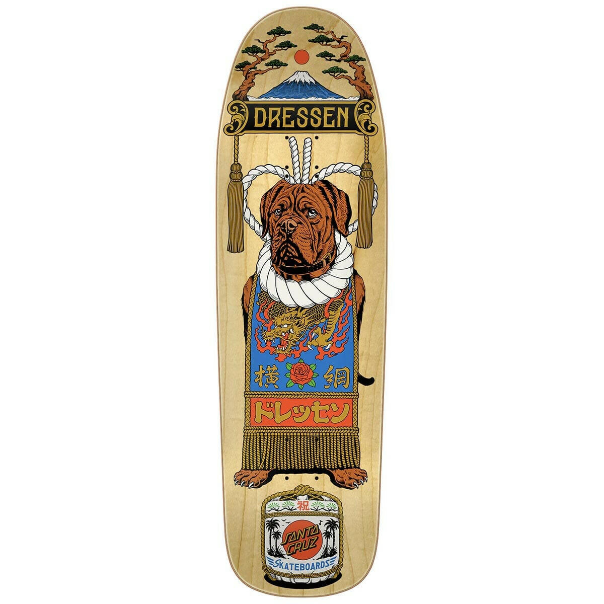 Santa Cruz - Eric Dressen Sumo Dog 9.3 Skateboard Deck.
