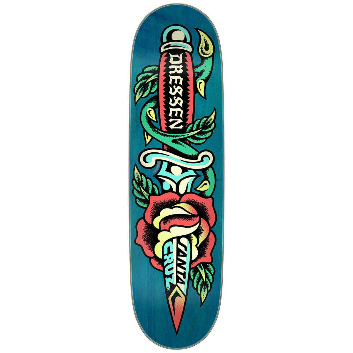 Santa Cruz - Eric Dressen Rose Dagger 8.7 Skateboard Deck.