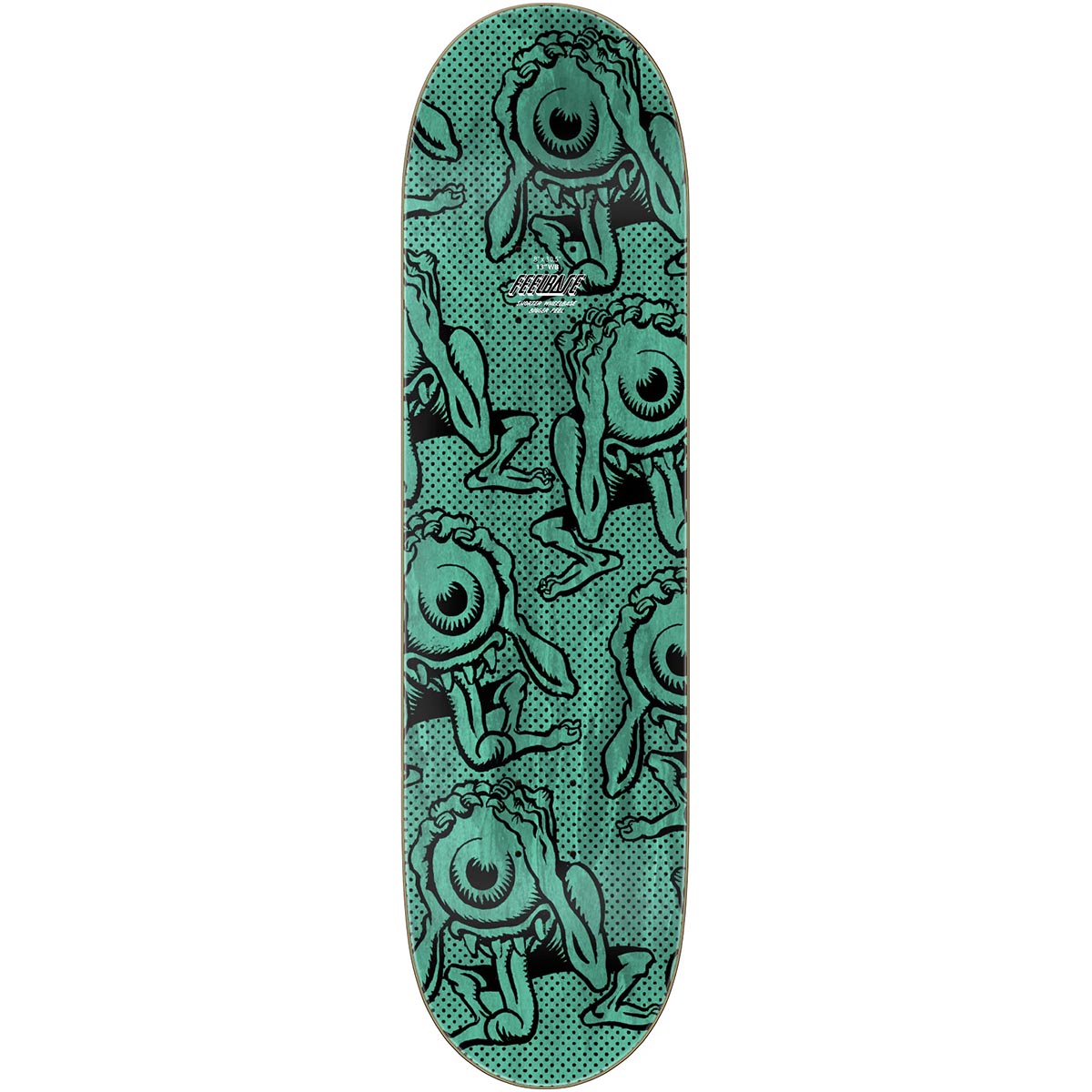 Santa Cruz Eyegore Prismatic FeelBase 8.0 Skateboard Deck