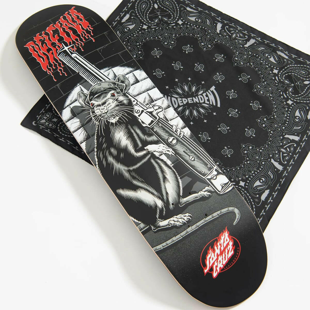 Santa Cruz - Fabiana Delfino Skate Rat 8.25 Skateboard Deck.