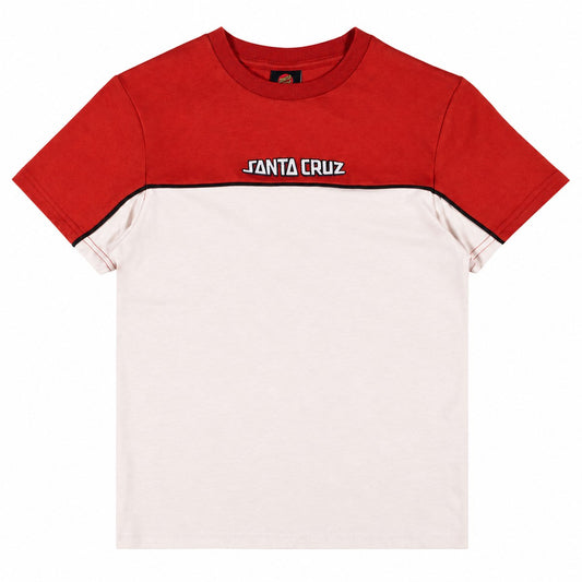 Santa Cruz Fisheye Strip Front Youth Tee Red - front