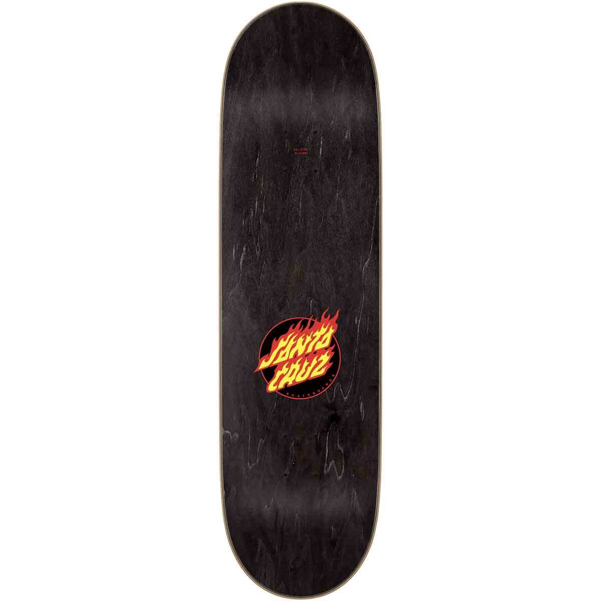 Santa Cruz Flame Dot 8.6 Skateboard Deck Top
