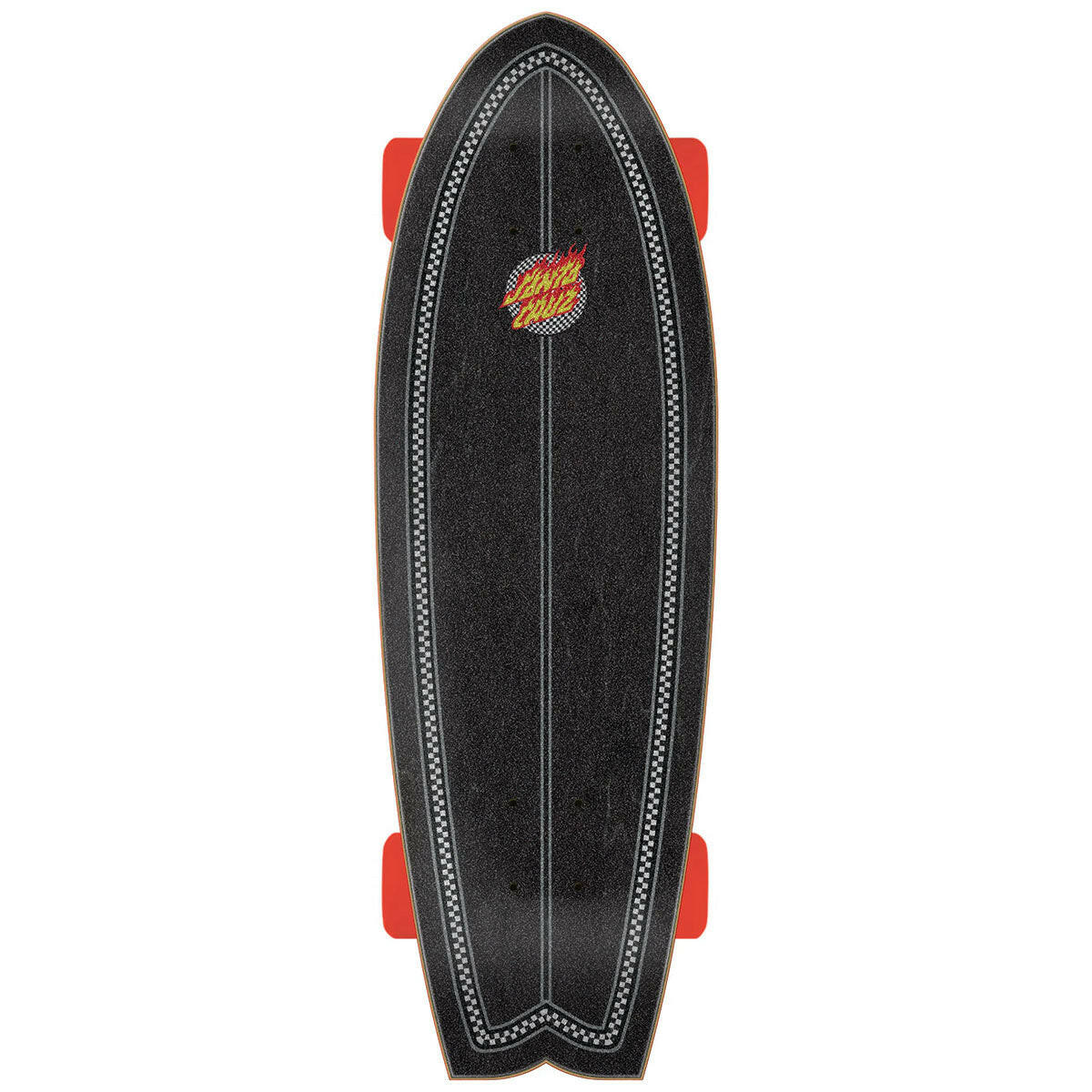 Santa Cruz - Flame Dot Check Cruiser 8.81 Complete Skateboard.