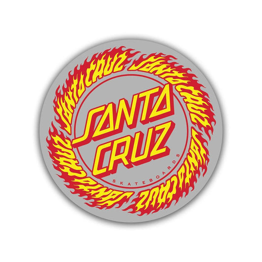 Santa Cruz Flame Ringed Dot 3.5" Sticker