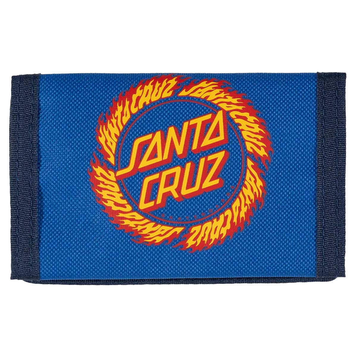 Santa Cruz Flame Ringed Dot Velcro Wallet Back