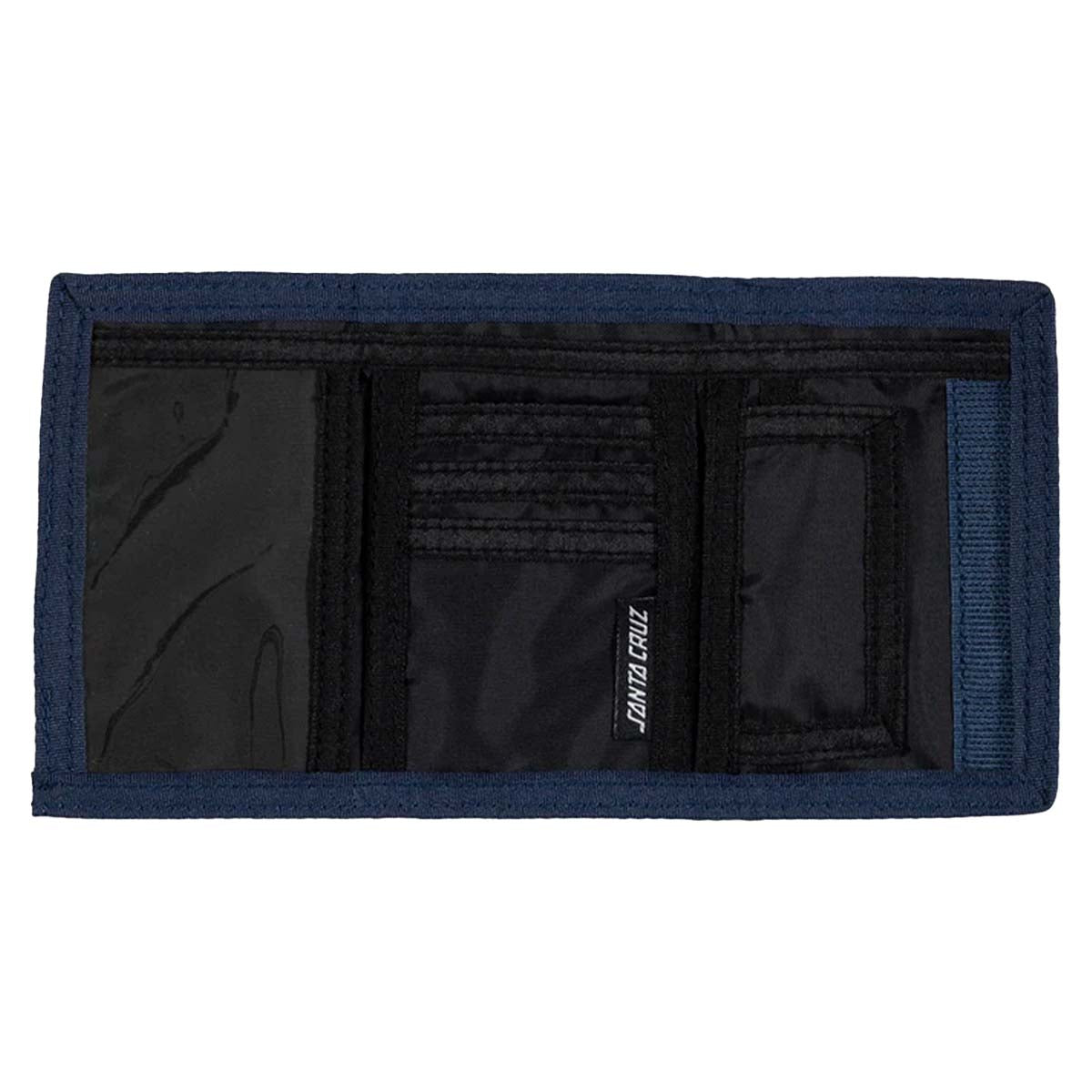 Santa Cruz Flame Ringed Dot Velcro Wallet Inside