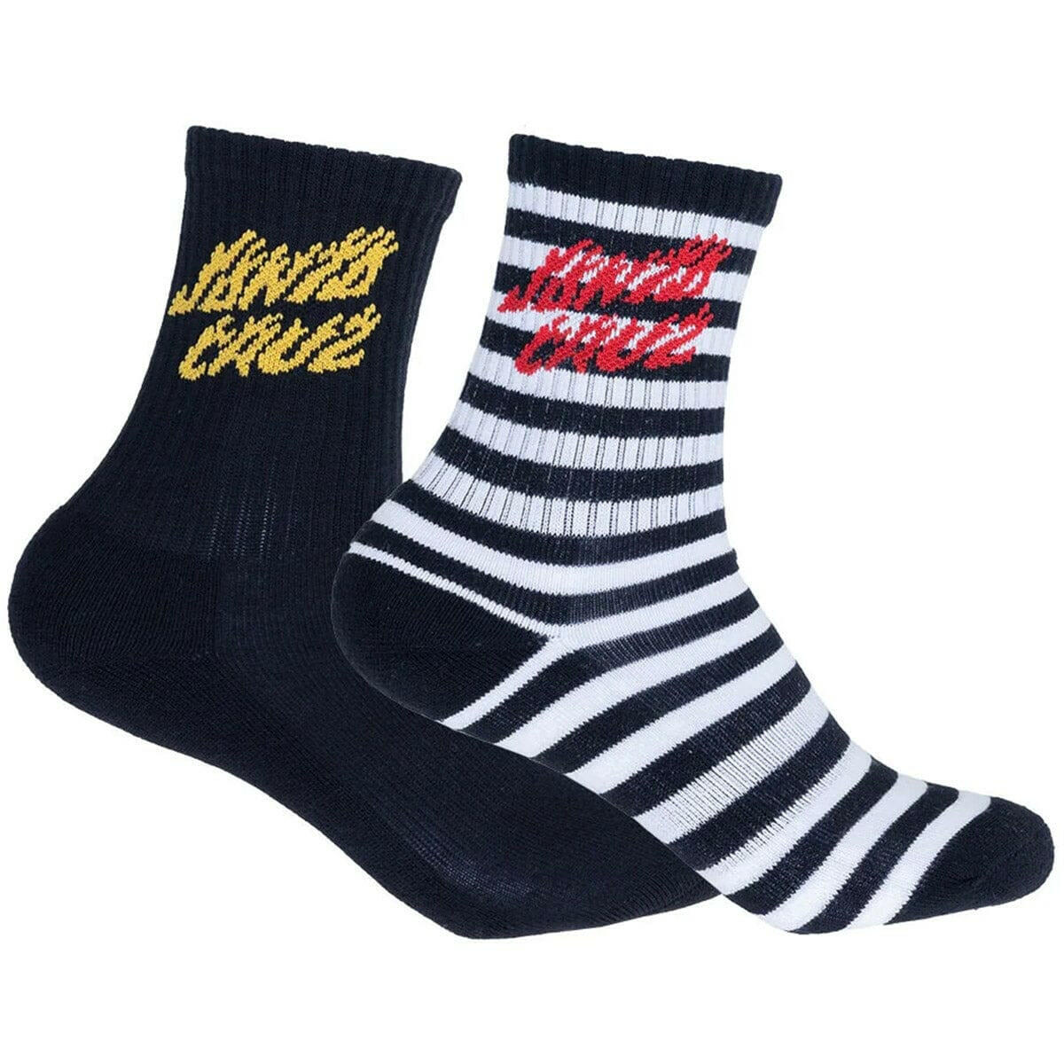 Santa Cruz - Flame Strip Crew 2 Pack Youth Socks.