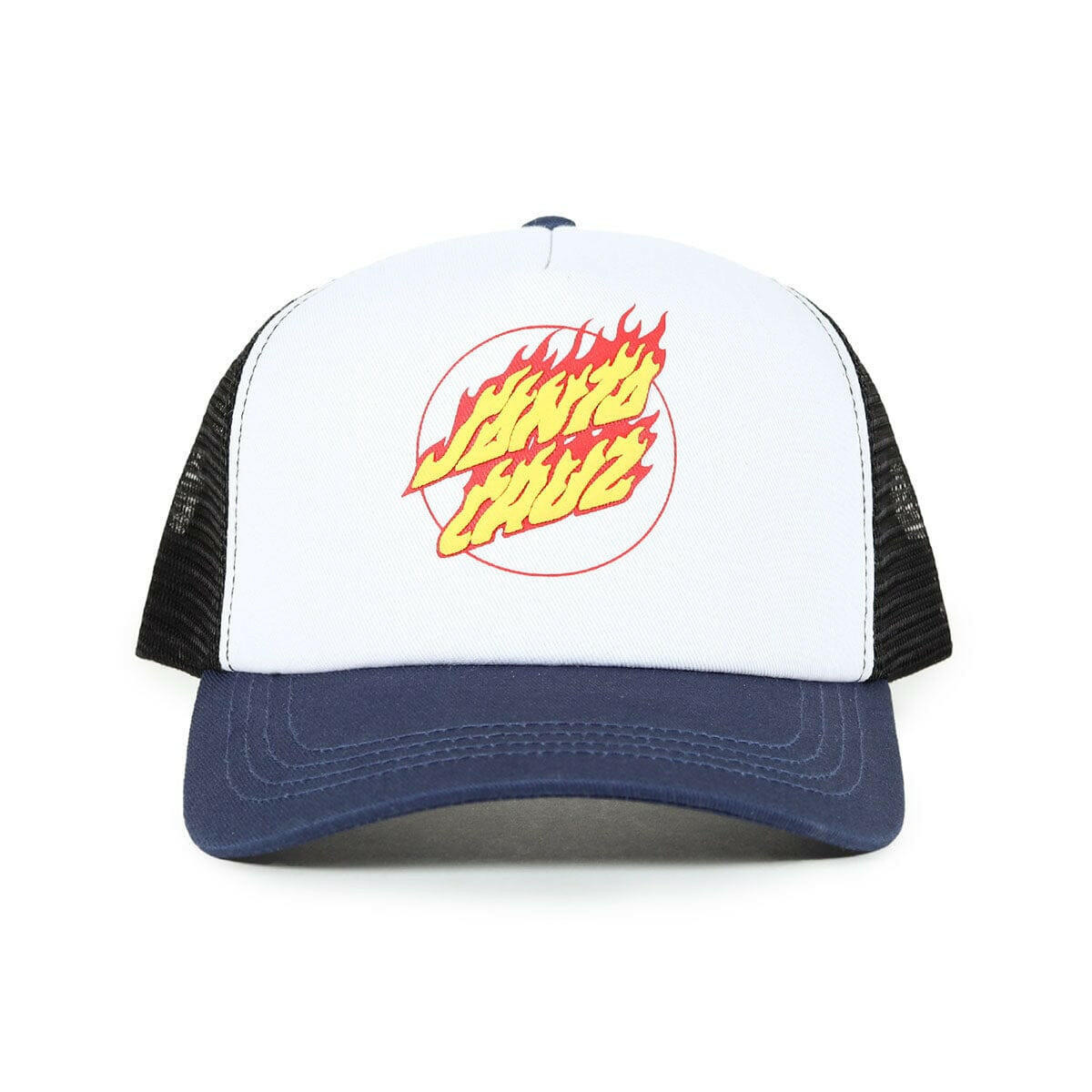 Santa Cruz - Flaming Dot Youth Trucker Navy.