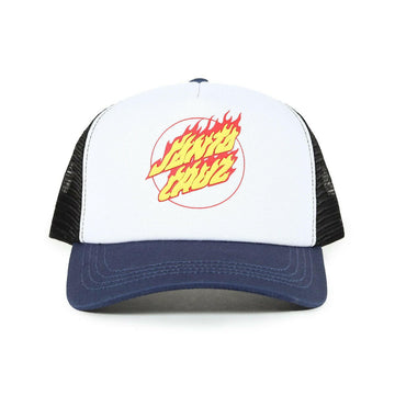 Santa Cruz - Flaming Dot Youth Trucker Navy.