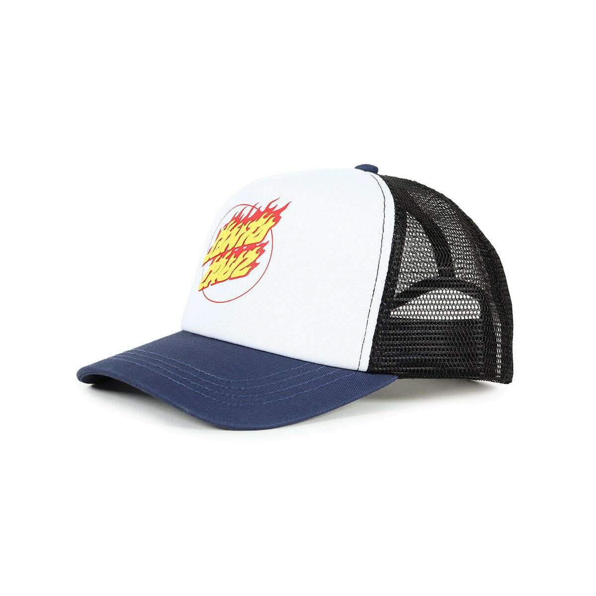 Santa Cruz - Flaming Dot Youth Trucker Navy.
