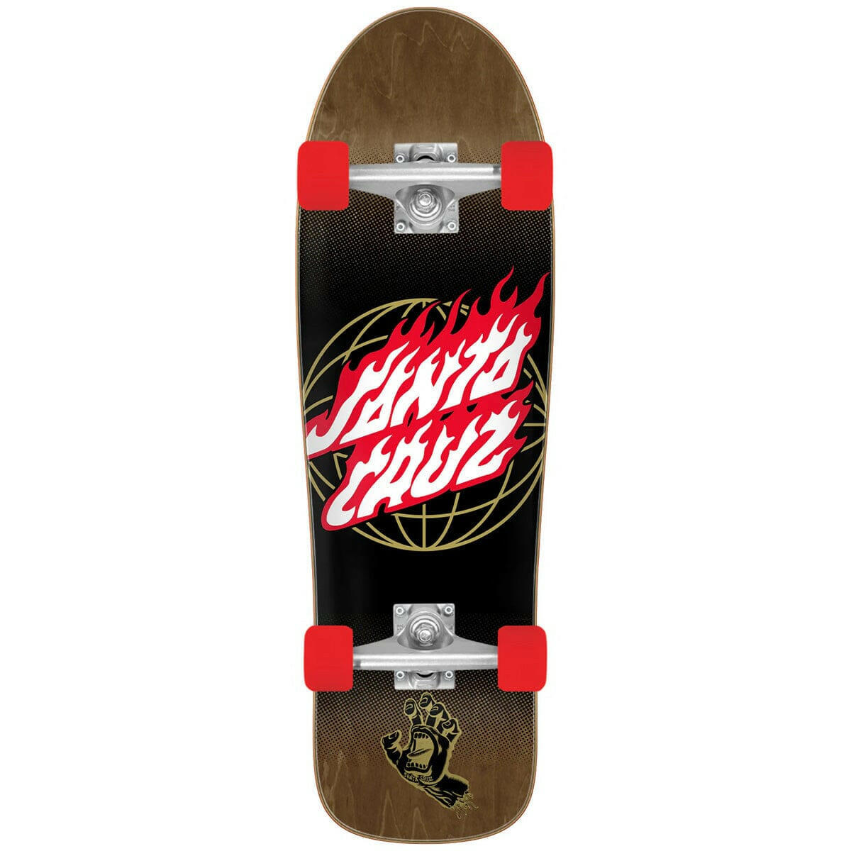 Santa Cruz - Global Flame Cruiser 9.7 Complete Skateboard.