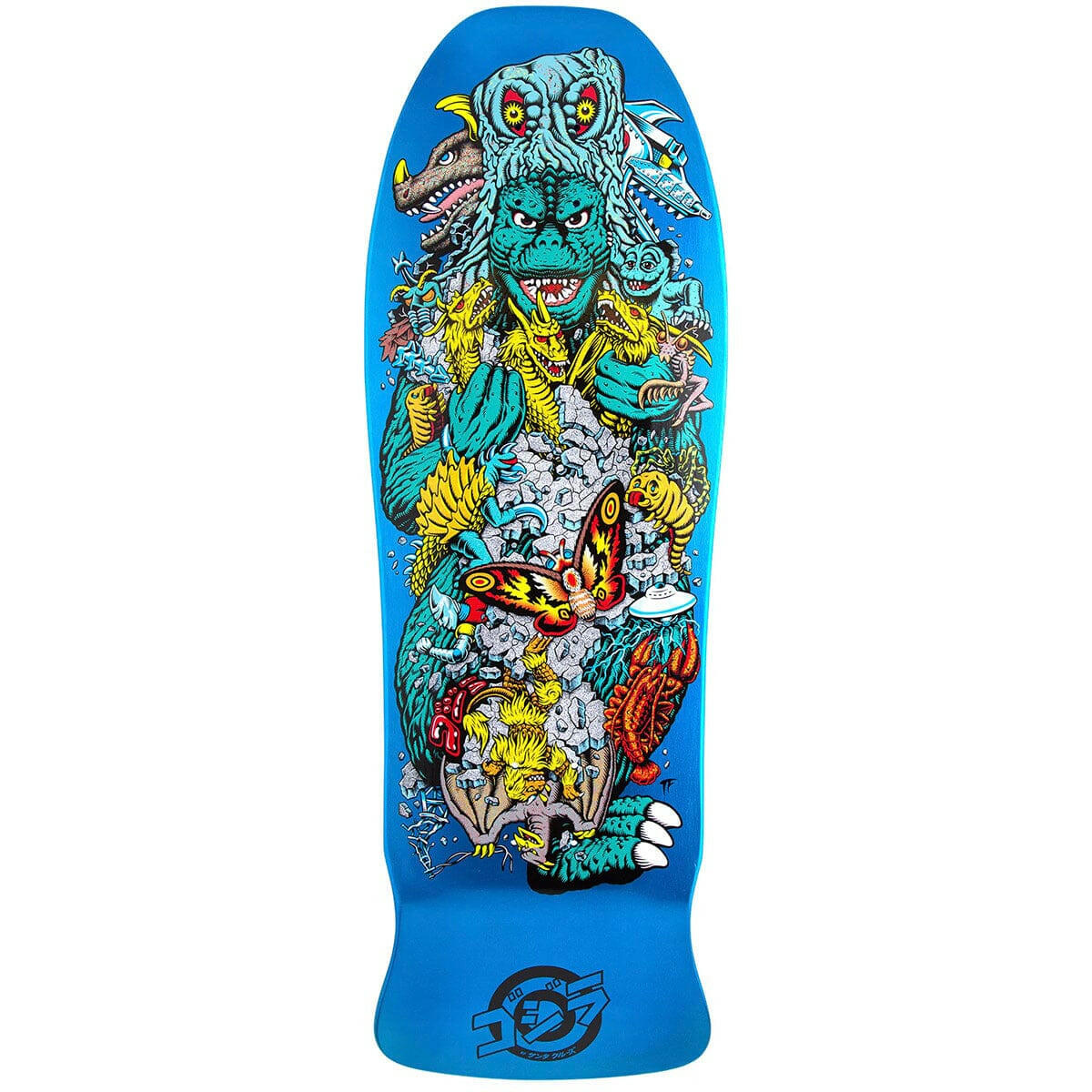 Santa Cruz - Godzilla Kaiju Roskopp 10.125 Skateboard Deck.