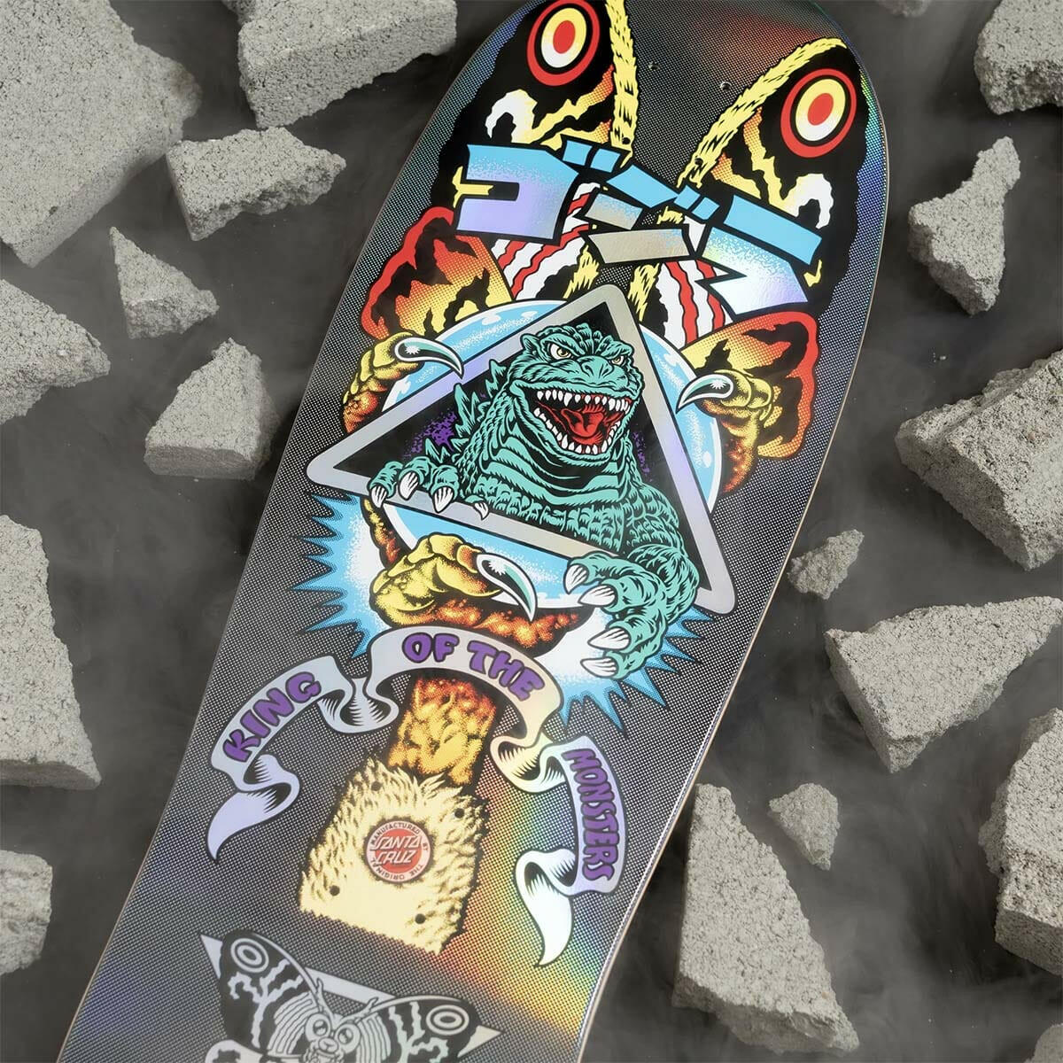 Santa Cruz - Godzilla Mothra Natas 10.538 Skateboard Deck.
