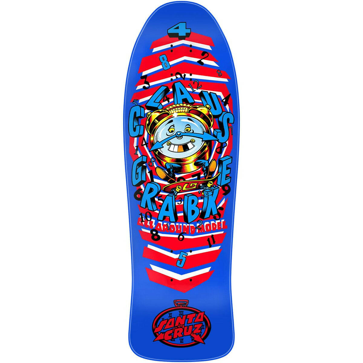 Santa Cruz - Claus Grabke All Around 9.89 Reissue Skateboard Deck.