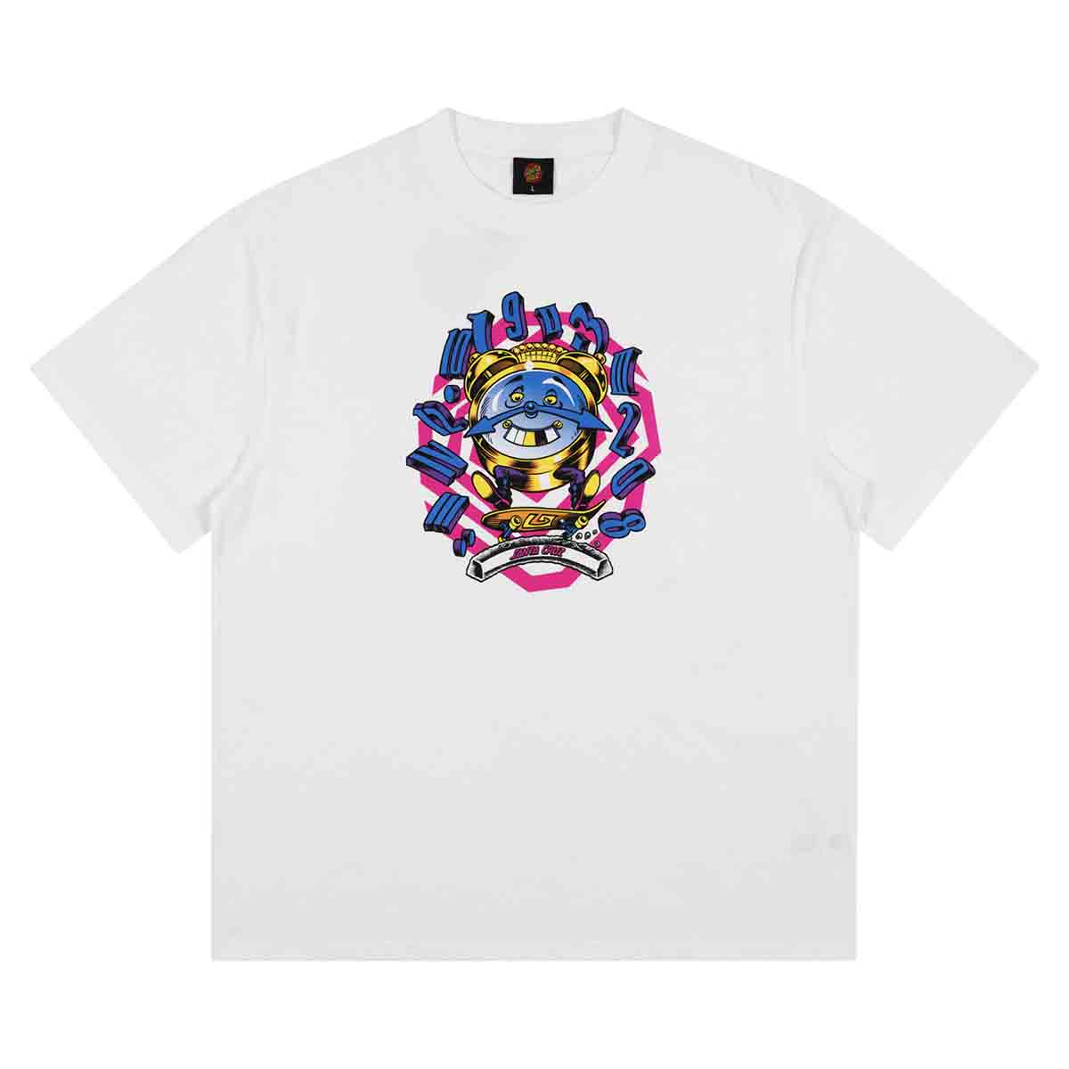 Santa Cruz Grabke All Around Front Tee White