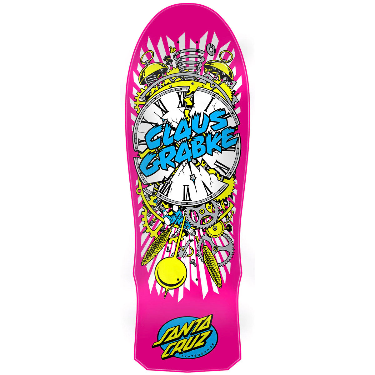 Santa Cruz Claus Grabke Exploding Clock 10.04 Reissue Skateboard Deck