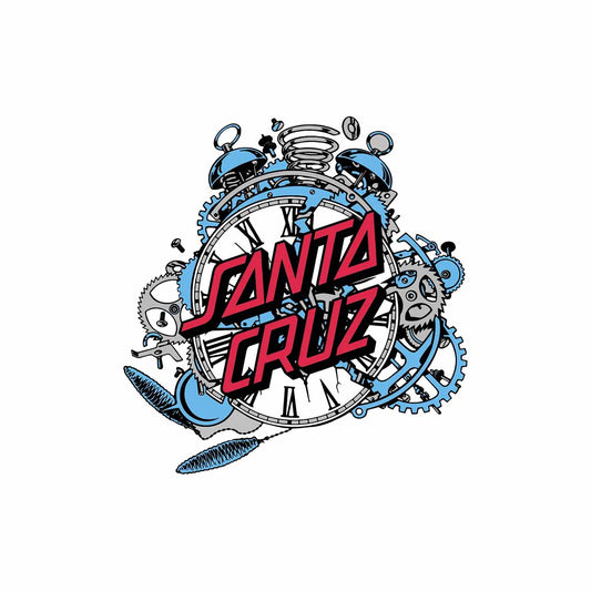 Santa Cruz Grabke Exploding Clock 3.6" Sticker