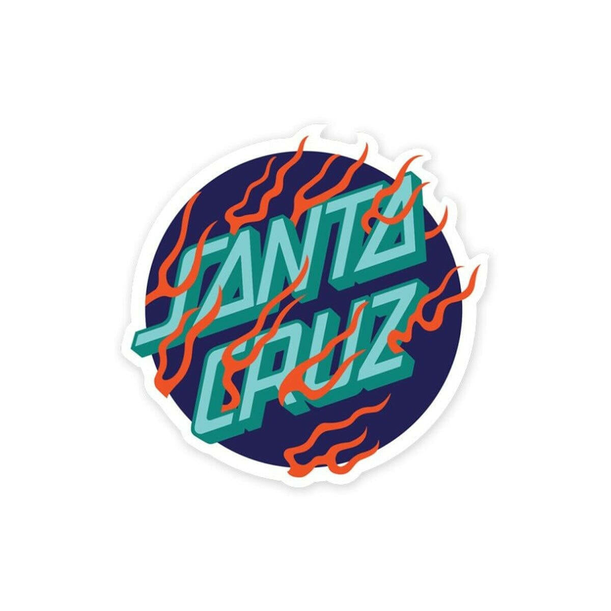 Santa Cruz - Inferno Dot 3" Sticker.