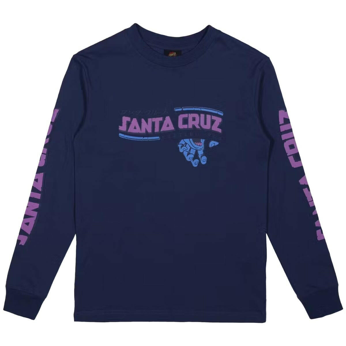 Santa Cruz - Inherit Pop Youth Longsleeve Tee Dark Blue.