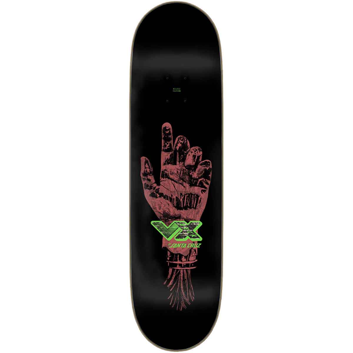 Santa Cruz Jake Wooten Dystopia VX 8.5 Skateboard Deck Top