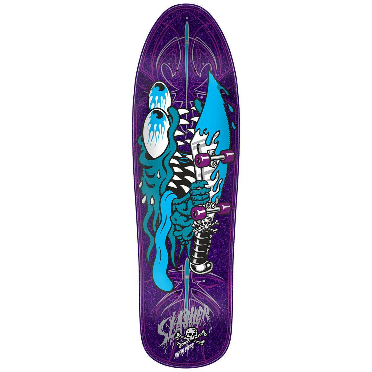 Santa Cruz - Keith Meek Pinstripe Slasher 9.23 Skateboard Deck.