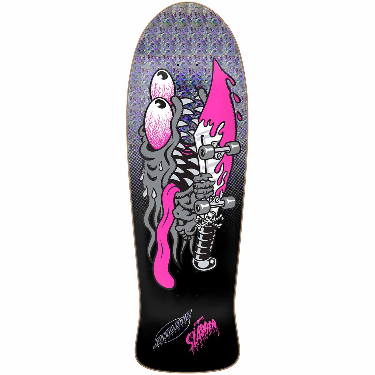Santa Cruz Keith Meek Slasher Silver 10.1 Reissue Skateboard Deck