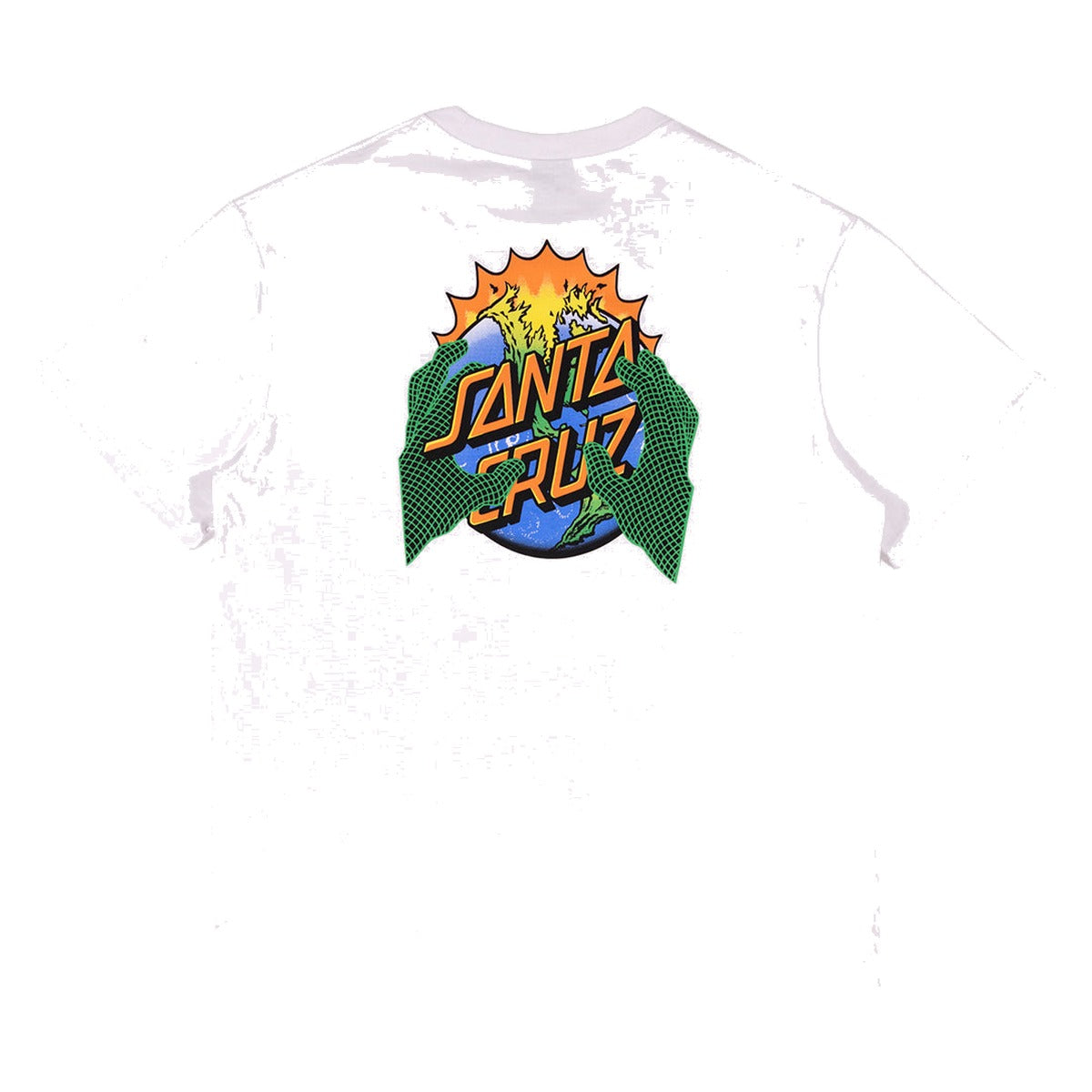 Santa Cruz - Kendall End Of The Dot Centre Tee White - back view