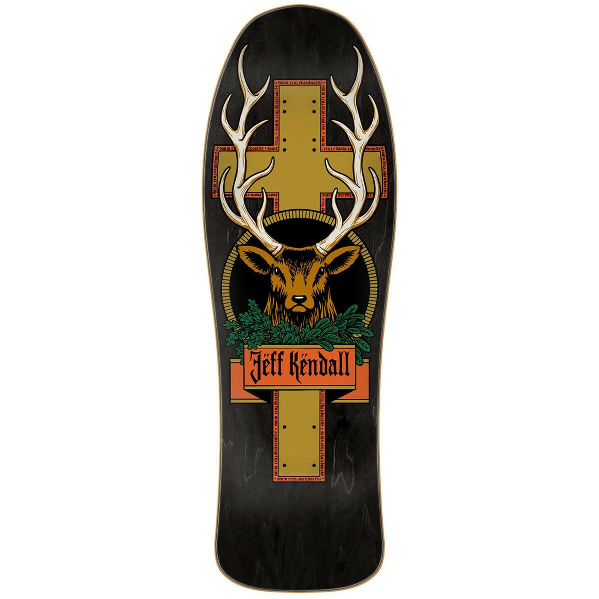 Santa Cruz - Jeff Kendall Jägermeister Deer 10.18 Reissue Skateboard Deck.