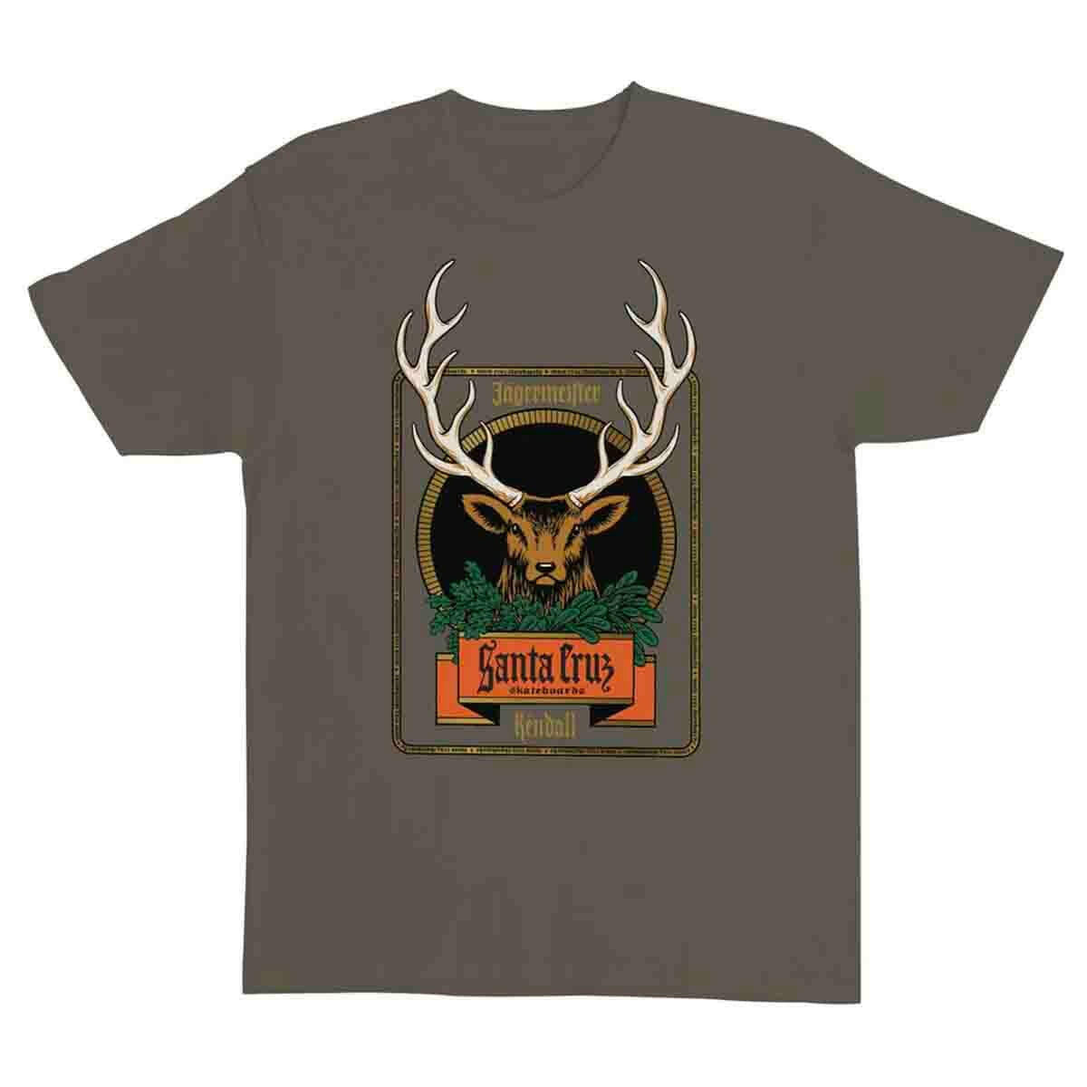 Santa Cruz - Jägermeister Kendall Deer Tee Olive.