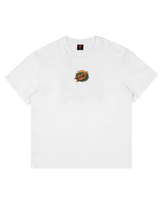 Santa Cruz Kendall End Of The Dot Centre Tee White - front