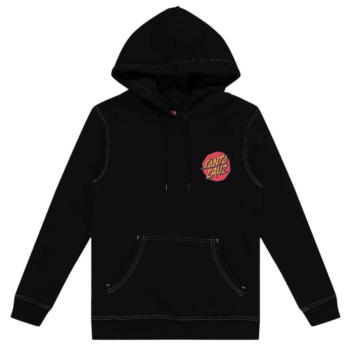 Santa Cruz Meek Scratched Slasher Youth Hoodie Black Front