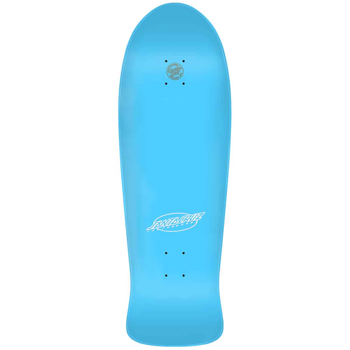 Santa Cruz Meek Slasher Blue 10.1 Reissue Skateboard Deck Top