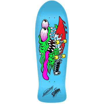 Santa Cruz Meek Slasher Blue 10.1 Reissue Skateboard Deck