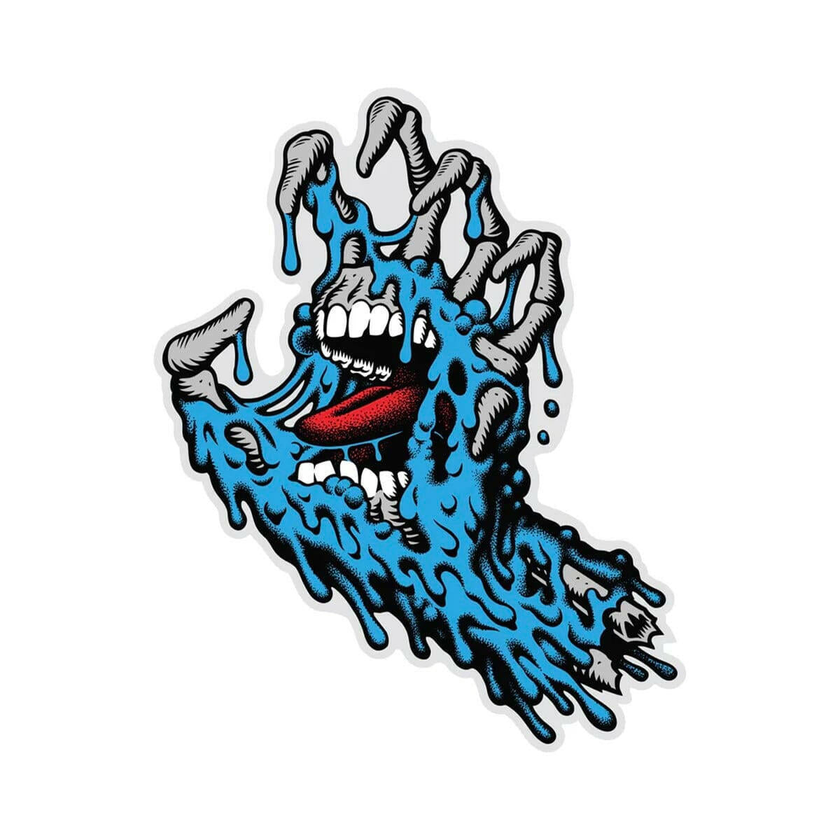Santa Cruz - Melting Hand 4" Sticker.