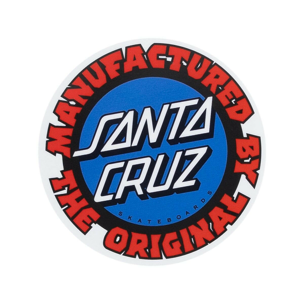 Santa Cruz - MFG Dot Blue 3" Sticker.