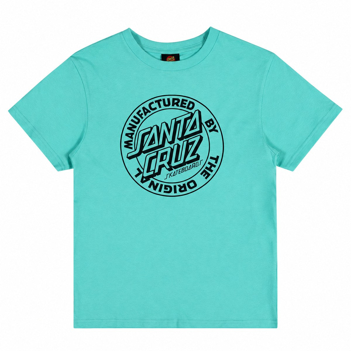 Santa Cruz MFG Dot Front Youth Tee Teal - front