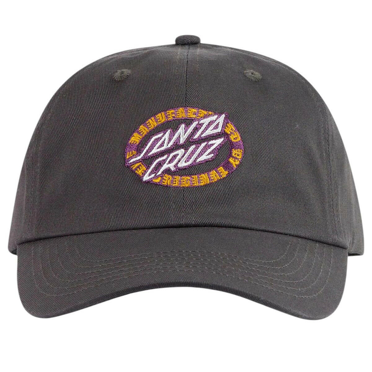 Santa Cruz - MFG Dot Oval Dad Cap Off Black.