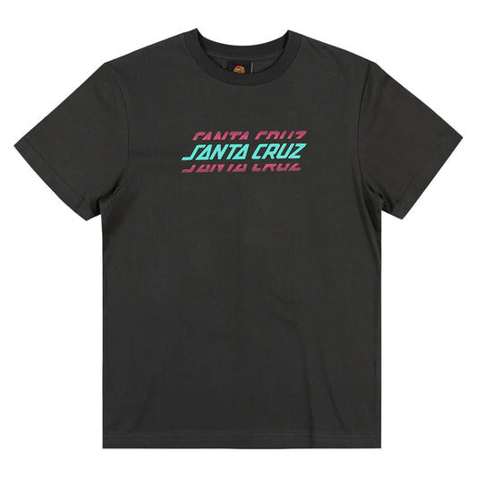 Santa Cruz Multi Split Strip Front Youth Tee Onyx