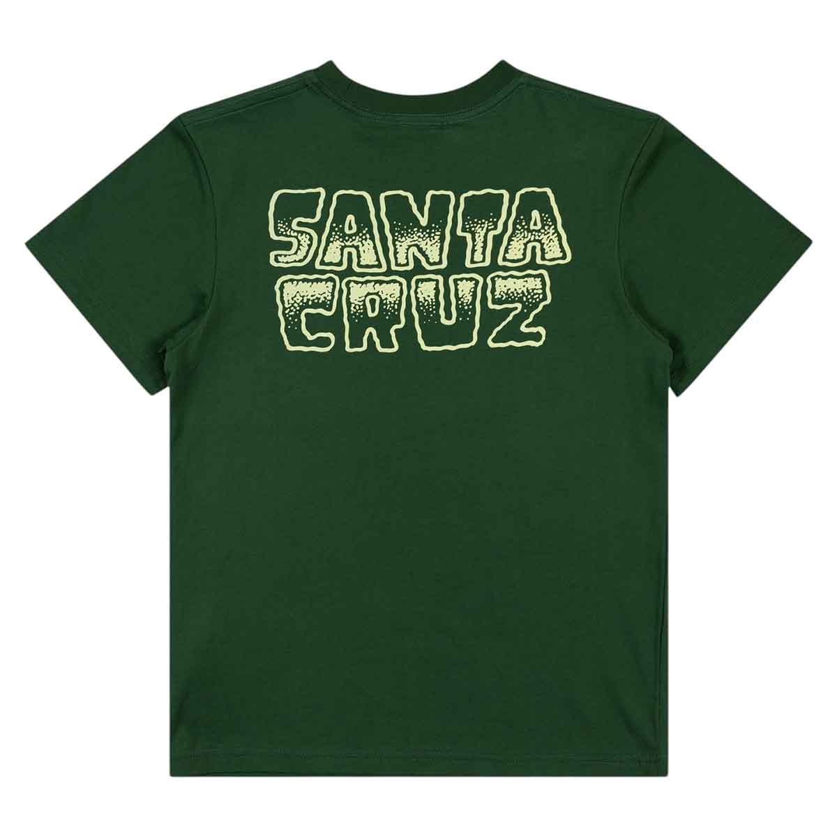 Santa Cruz Multi Cruz Stack Centre Youth Tee Dark Green Back