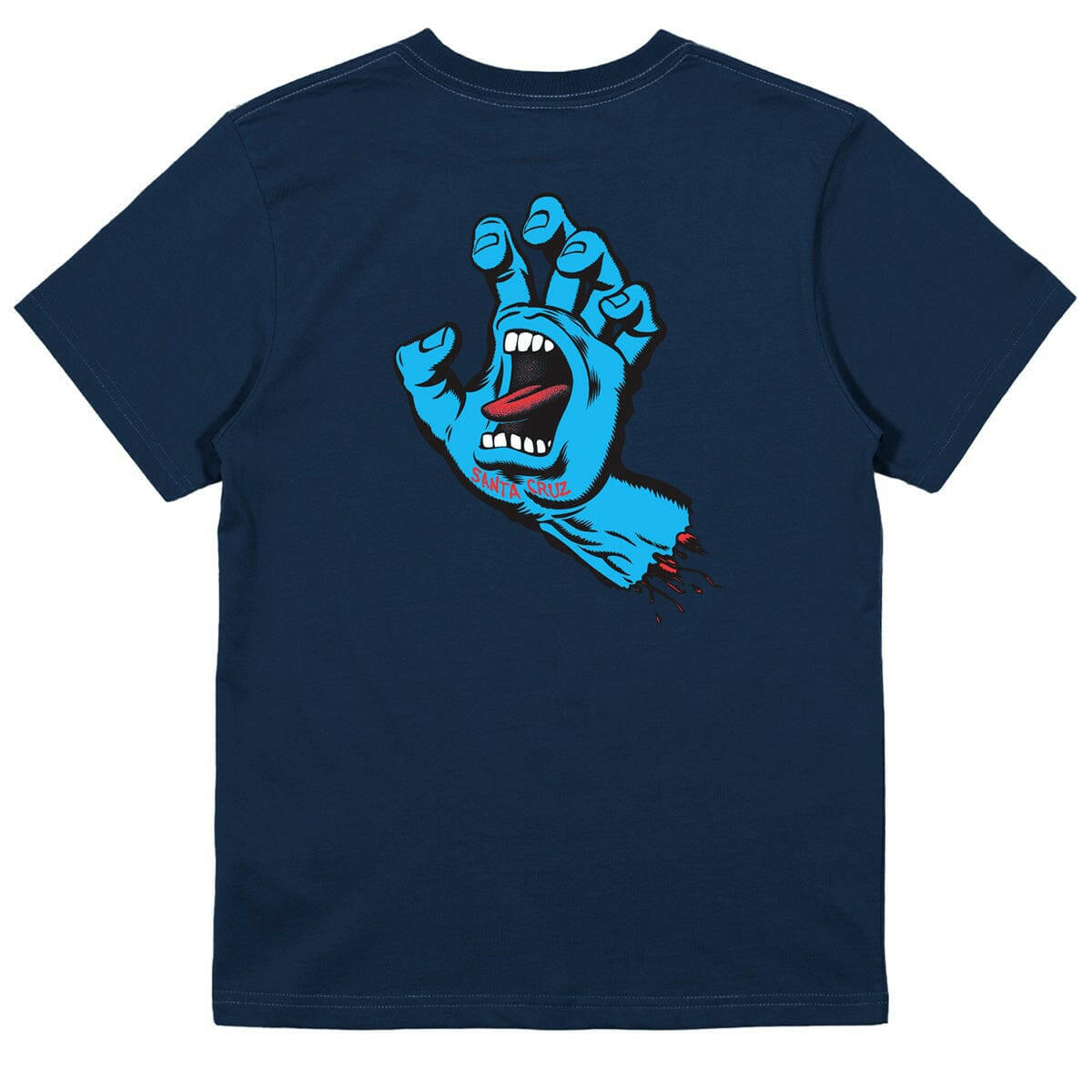 Santa Cruz - Opus Screaming Hand Youth Tee Navy.