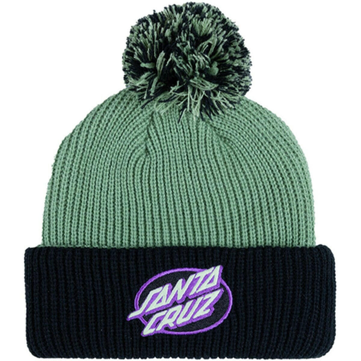 Santa Cruz - Oval Dot Patch Youth Beanie Light Green.