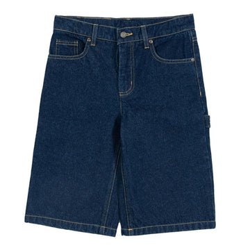 Santa Cruz - Oval Strip Youth Carpenter Shorts Dark Indigo.