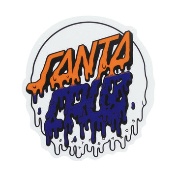 Santa Cruz - Rad Dot Hollow 4" Sticker Orange.