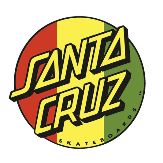 Santa Cruz - Rasta Dot 3" Sticker.