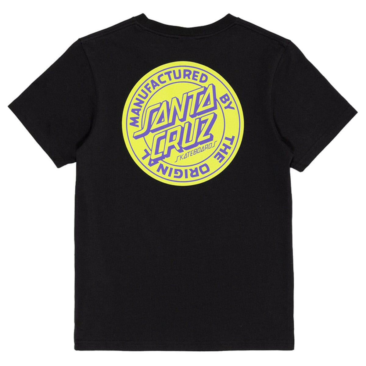 Santa Cruz - Reverse MFG Dot Youth Tee Black.