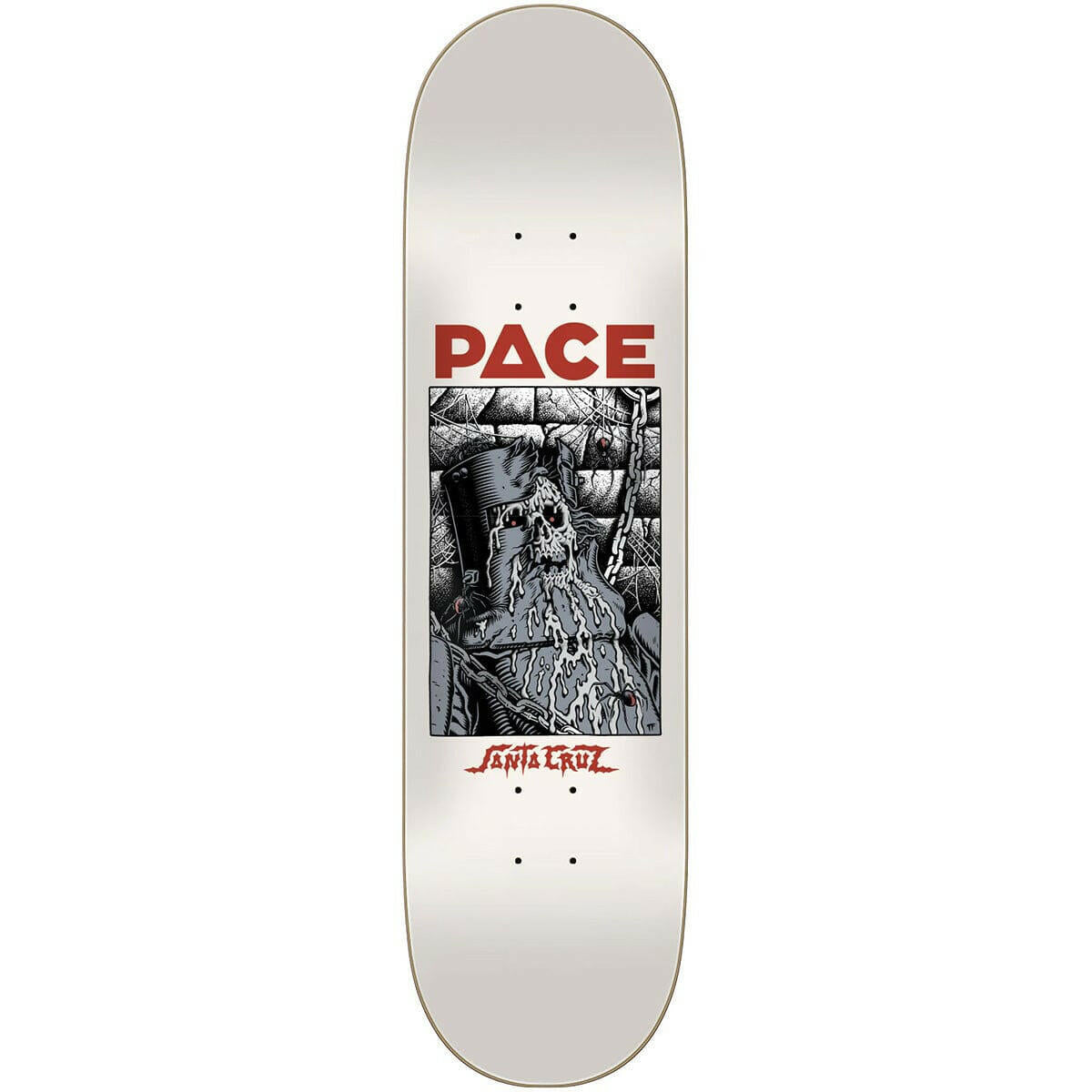 Santa Cruz - Rob Pace Dungeon VX White 8.25 Skateboard Deck.
