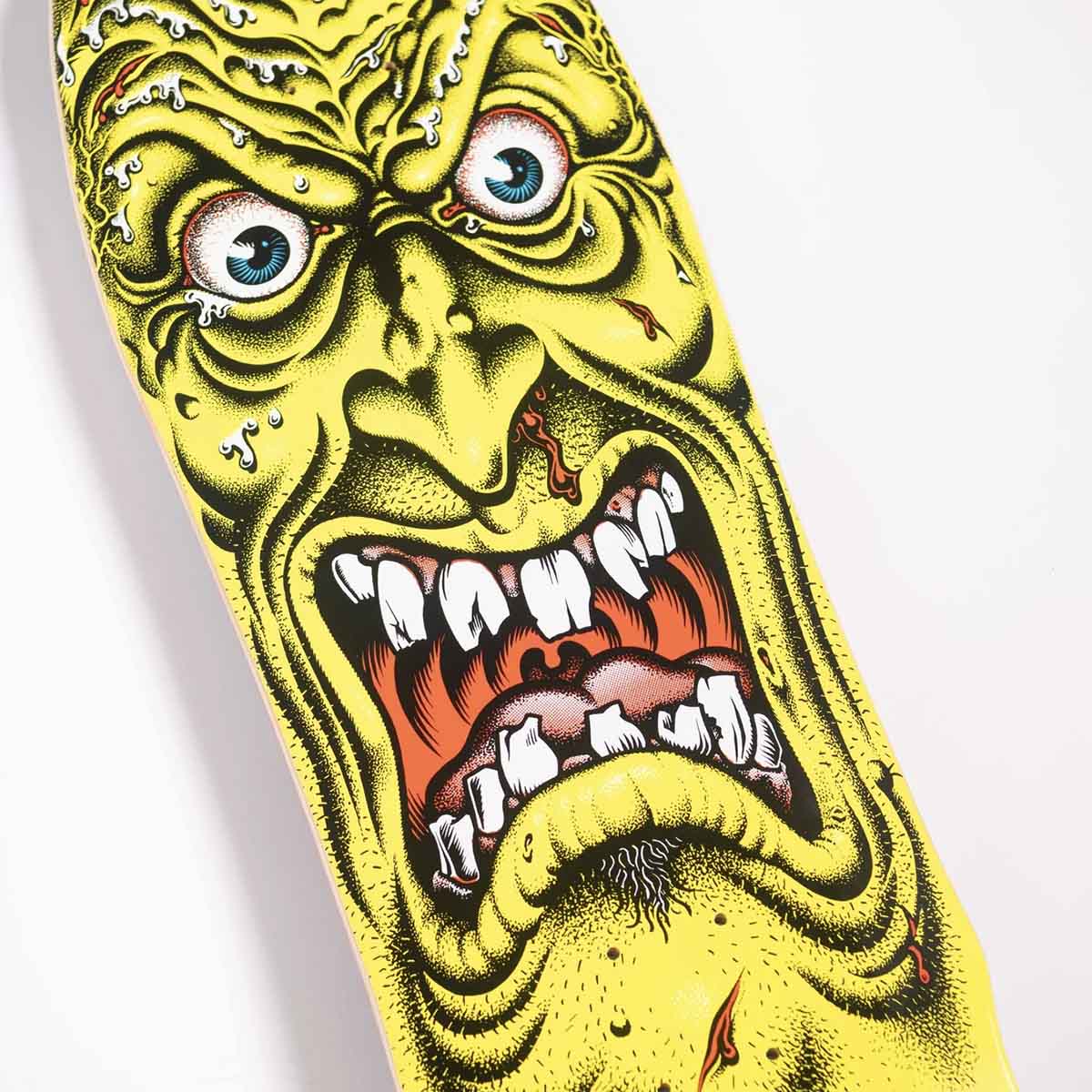 Santa Cruz Rob Roskopp Face Yellow 9.5 Reissue Skateboard Deck Detail