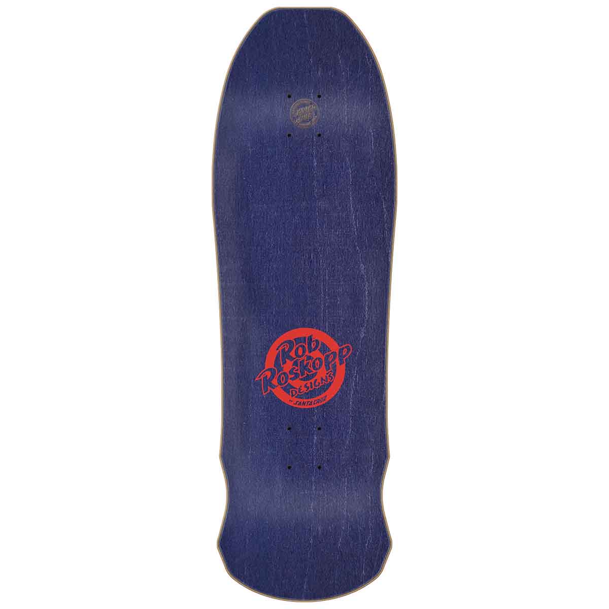 Santa Cruz Rob Roskopp Face Yellow 9.5 Reissue Skateboard Deck Top